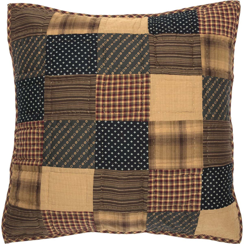 Patriotic Patch Euro Sham Quilted