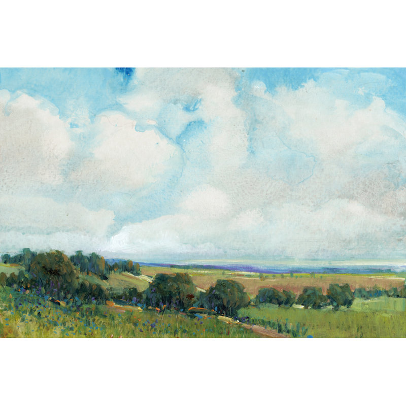 «Looming Clouds I», peinture sur toile, H 20 po x l 30 po