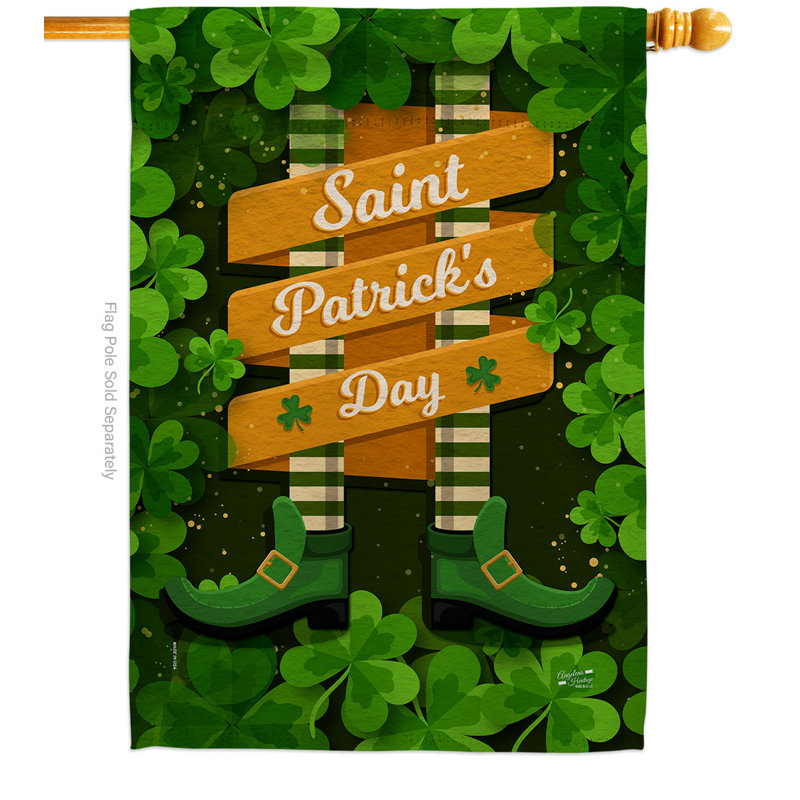 Drapeau de maison en polyester à 2 côtés 40 x 28 po