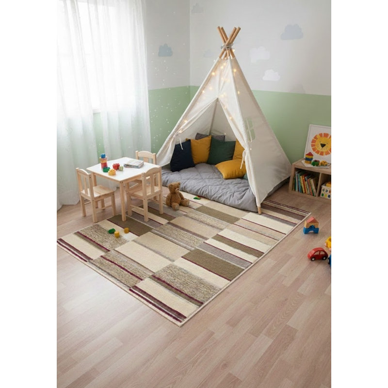 Performance Wool Striped Indoor Rug