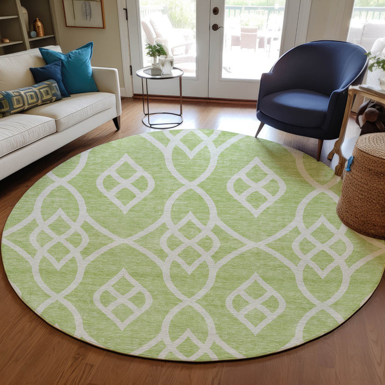 Malek Indoor/Outdoor Area Rug with Non-Slip Backing