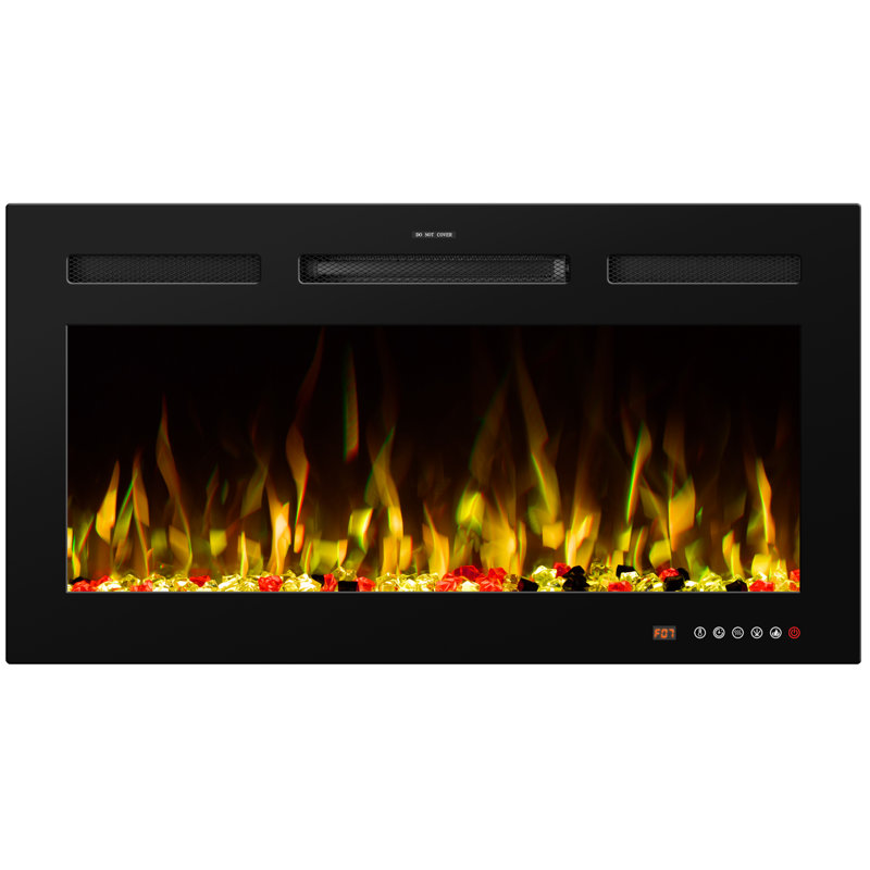 Abria Smart Electric Fireplace Inserts, 17.7" H x 33" W x 5.5" D