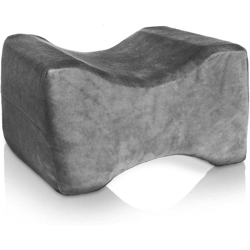  Grey Memory Foam Leg Pillow Orthopaedic Contour Leg Pillow Orthopaedic Reduce Pain Back Hips Knee Support Cushion