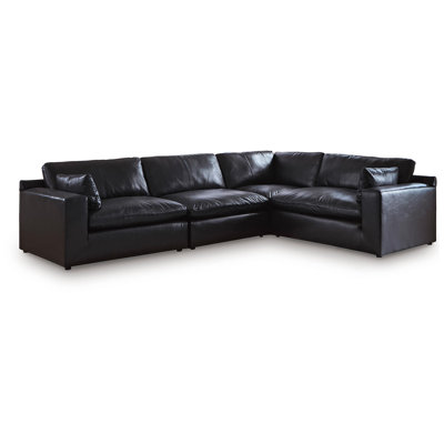 Aberdeen Top Grain Leather Modular Sectional
