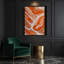 Abstrait art fluide sur toile brune 53-856428418