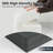Outdoor Cushions For Patio Furniture Set Of 4, 17 X 16 X 3 Inch Waterproof Outdoor Chair Seat Cushions,  D-shape With Non-slip Tie-481420275
