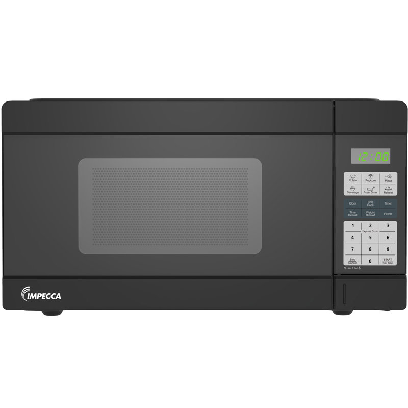 Impecca 1.1 Cu. Ft. Countertop Microwave Oven 1000W, Black