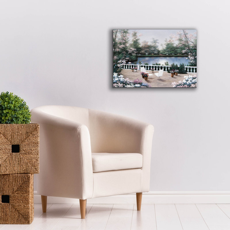 «Terrace View» par Diane Romanello, H 18 po x l 26 po x P 0,75 po
