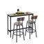 Ensemble de table de bar avec 2 tabourets de bar, confortable et élégant pour votre maison ou votre bureau.