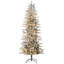 Arbre de Noël artificiel 7,5 pi: 850 branches enneigées, 350 lumières claires jaunes chaudes, ouverture automatique et ampoule supplémentaire pour des vacances festives