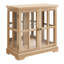 Vitrine lumineuse à DEL, vitrine antique avec tablettes réglables, vitrine de qualité rétro avec portes en treillis, bibliothèque élégante et armoire de rangement-2131626380