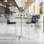 Tabouret de bar empilable avec dossier ventilé et repose-pieds intégré-112818891-112818894-112818892