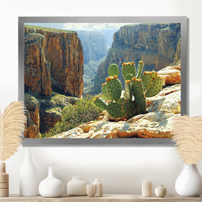 Marithza Arizona Cactus At The Canyons Edge I - art mural de cactus pour le salon