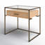 Table de bout en verre avec rangement-115188711