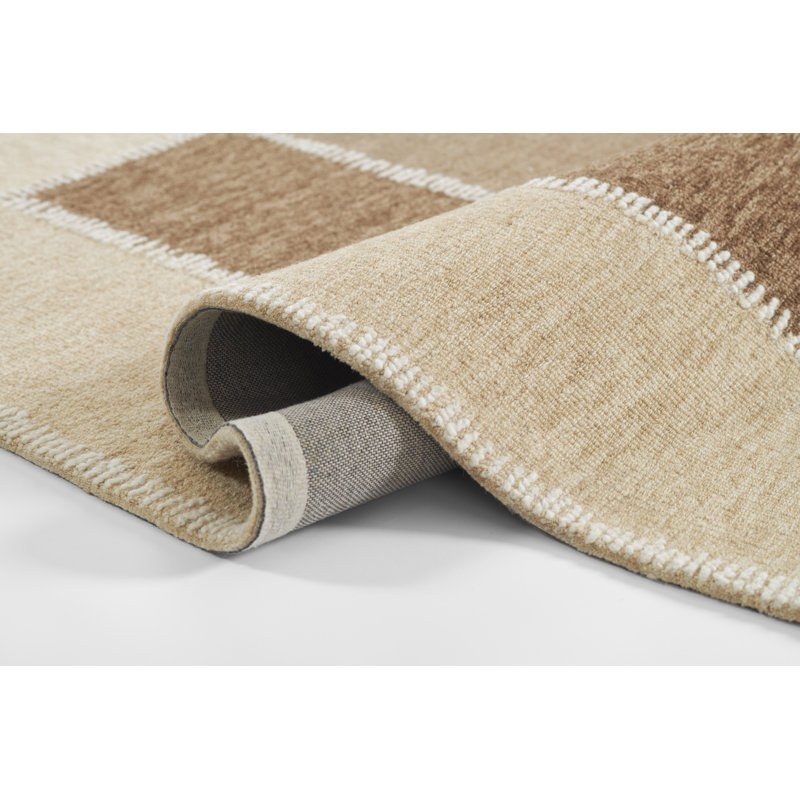 Hand Tufted Wool Geometric Rug, Rectangle  2' x 3'