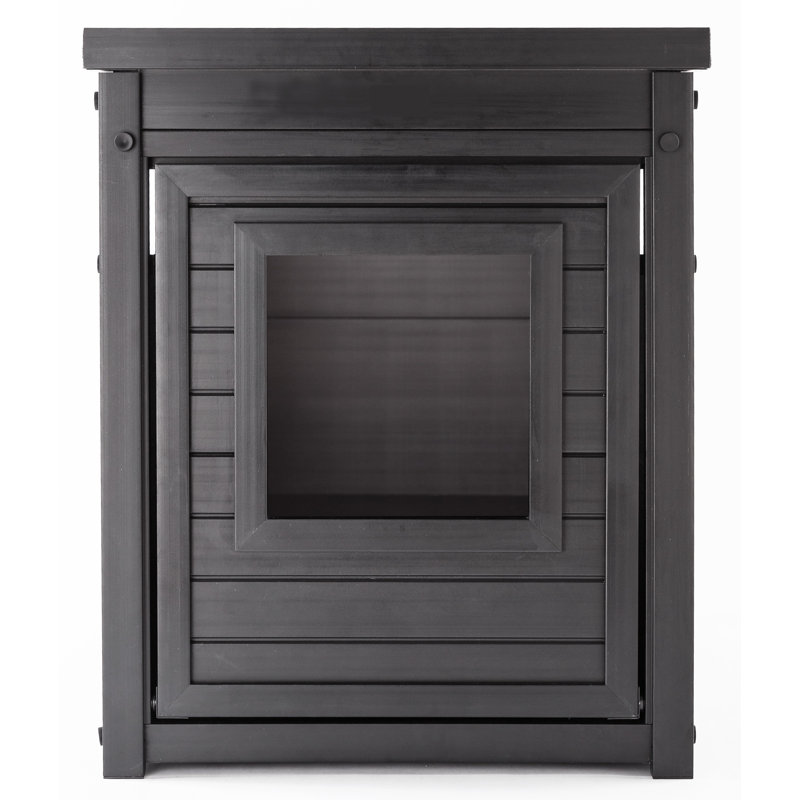 Littell ECOFLEX Litter Box Cover and End Table for Cats, Espresso