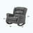 Modern Gray Fabric Rocking Chair