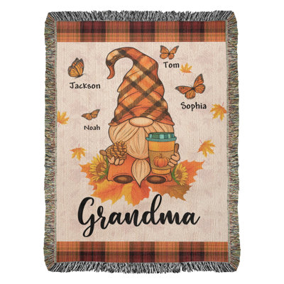 Couverture tissée personnalisable Grandma