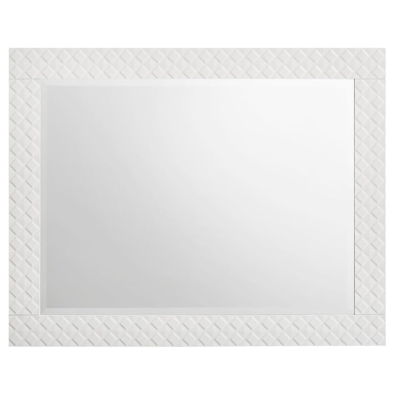 Miroir pour commode Leigh, Blanc