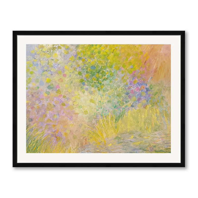 Spring Fling 2 Print by Marsha Heller, Black Framed Paper, 24" H x 30" W