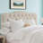 Linen Upholstered Headboard-Modern-Adjustable Height-Button Tufting-114830942-114830948