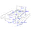 Lit plateforme 4 tiroirs avec tête de lit et pied de lit-93570372-93570373