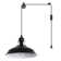 Aparajita 16.4 FT. Cord 1 - Light Plug In Pendant Light With On/Off Dimmer Switch