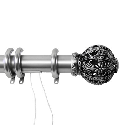 Silberman 1.5'' Single Curtain Rod