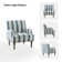 Arching Armchair With Solid Wood Turned Legs and Nailhead Trim