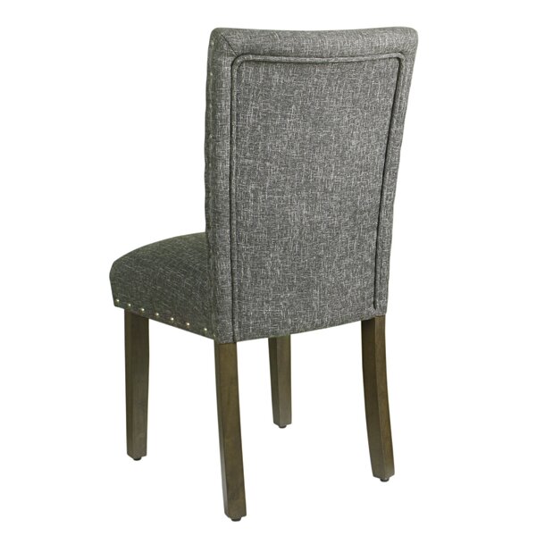 Beachcrest Home Saxis Linen Solid Back Dining Chair & Reviews | Wayfair