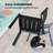 8 - Person All-aluminum Rectangular Outdoor Dining Set with Stackable Chairs  (Set of 9)