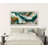 Abstract Geode Wall Art Print or Canvas, Emerald And Gold Marble Shape Decor-99378881-99378882