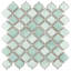 Carreau de mosaïque en porcelaine à motif mosaïque arabesque de 3 3/8 po x 12 3/8 po Hudson Tangier-636717241