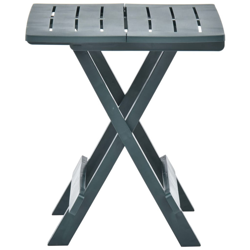 Penny Foldable Plastic Coffee Table, Green