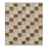 Rug & Kilim’S Scandinavian Style Rug In Gray And Brown Geometric Patterns