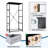 4 Drawer Dresser for Bedroom, Narrow Chest of Drawers, Wooden Top and Study Iron Frame 18"x37.5"-(WxH)