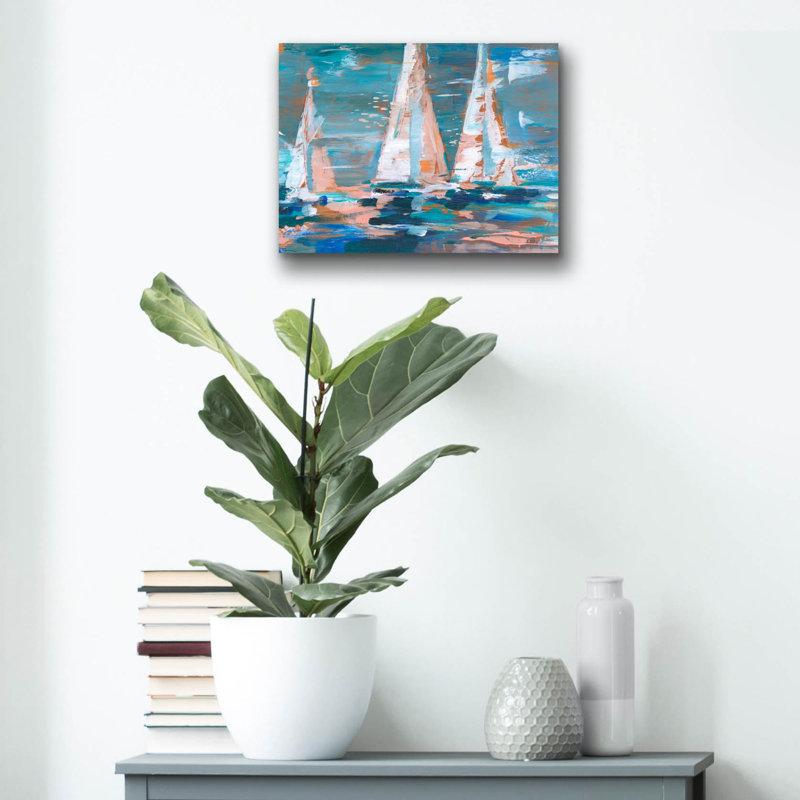 «Pop Regatta 2» par Ethan Harper, art mural en verre acrylique