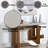 Faux Concrete Top & Walnut Finish Sofa Table