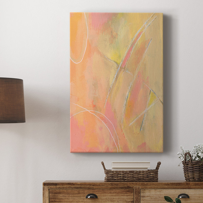 Peach Bliss III - galerie sur mesure, H 12 po x l 8 po