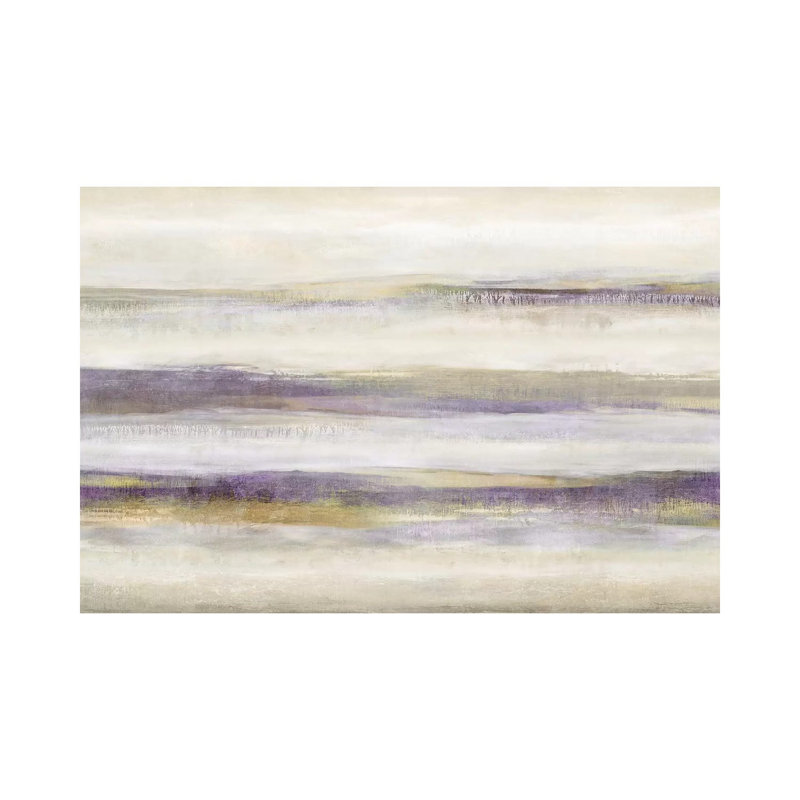 Linear Motion Amethyst 1 Piece Wrapped Canvas Painting, 66.04 cm H x 45.72 cm W x 3.175 cm D
