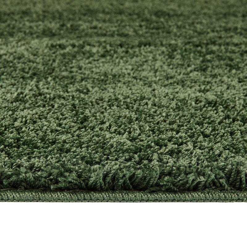 Forest Green Shaggy , Round 100cm