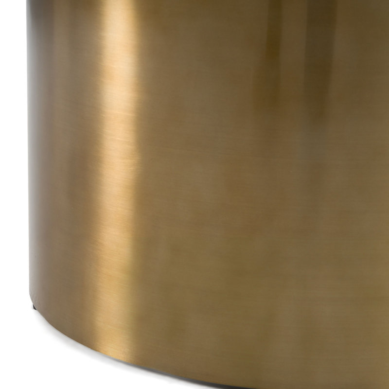 Table basse Rocky - Glam blanc et or