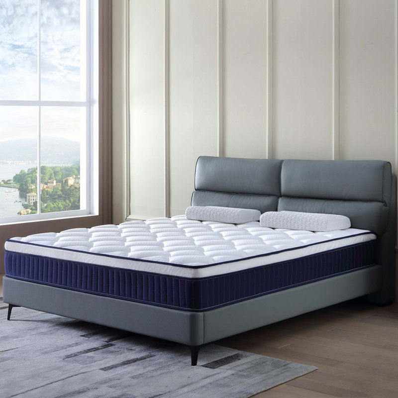 10-Inch Hybrid Mattress With Gel Memory Foam And Individually Wrapped Pocket Springs For Superior Pressure Relief, Motion Isolation, And Medium-Firm Support.