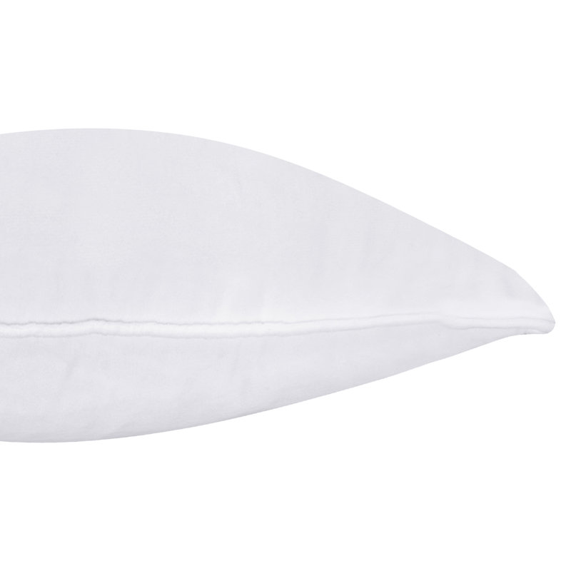 A1HC Set of 2 Soft Velvet Hypoallergenic Throw Pillow Covers with Hidden Zipper, White, 20"H x 20"W