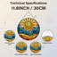 Panneau de vitrail 12 "H Sun Mountain-469468556
