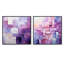 Lilas treillis formes abstraites - formes abstraites carrées collage ensemble de 2-1172228944-1172228945