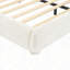 Lit tapissier en tissu de style crème-1729239664