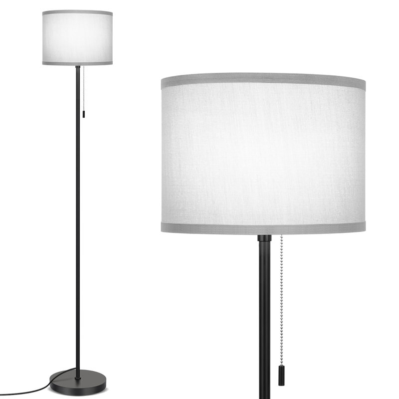 Lampe sur pied 60 "pour le salon, Gris