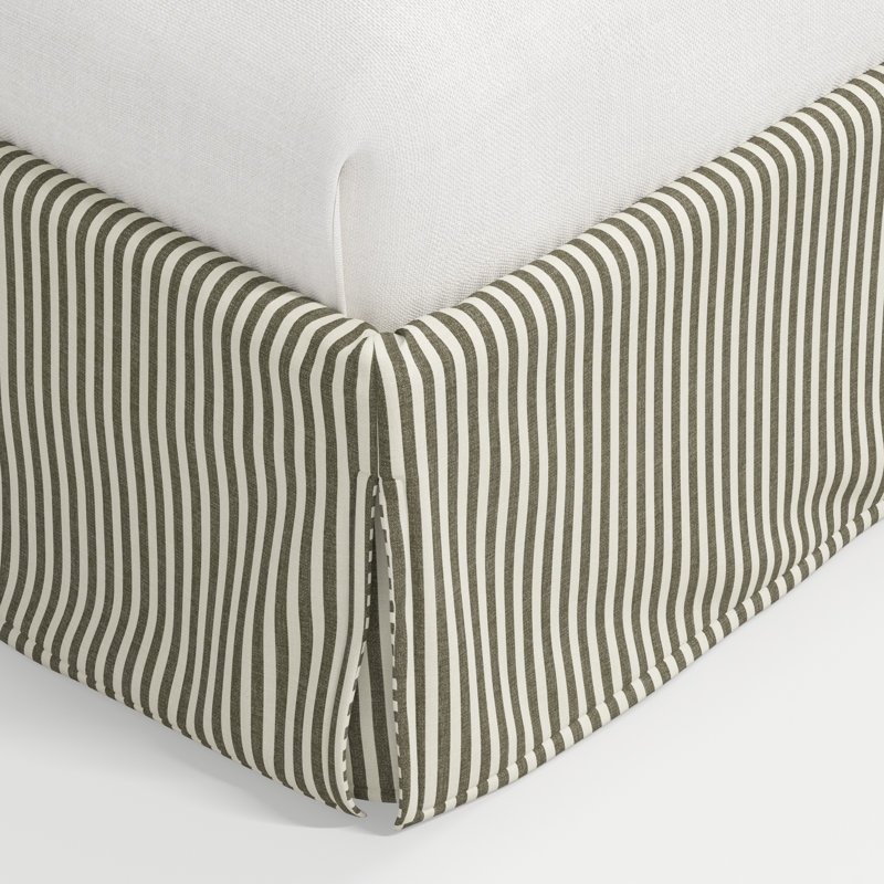 Stoffer Home x Cloth and Co. Maura Bed, Queen, Jane Stripe Laurel