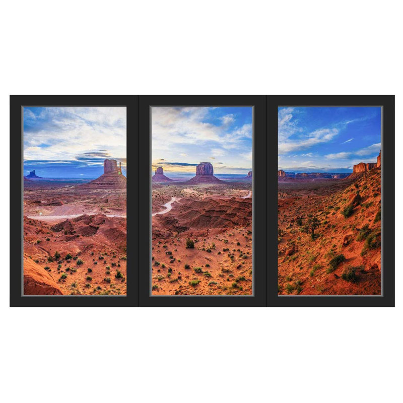 Landscape & Nature Non-Wall Damaging Wall Decal, 18" H x 30" W x 0.5" D